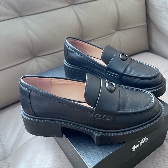 Coach Black Leah Loafers - Picture 3 of 13